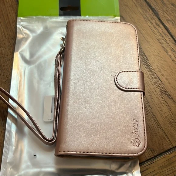 High quality product Mobil phone accessories rose pink has slots for cards & ID - Picture 1 of 6